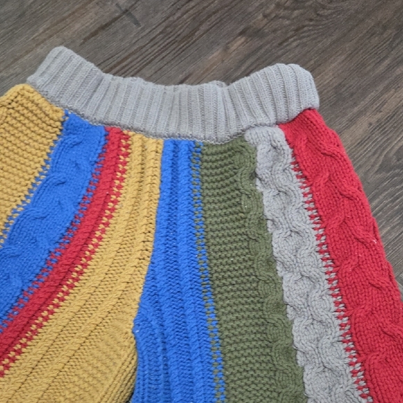 Free People Color Block Knit Women Shorts - Picture 5 of 6